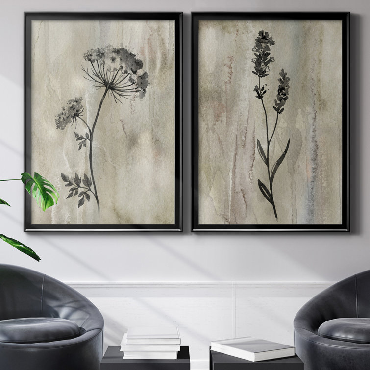Laurel Foundry Modern Farmhouse SumiE Silhouette I 2 Piece Print